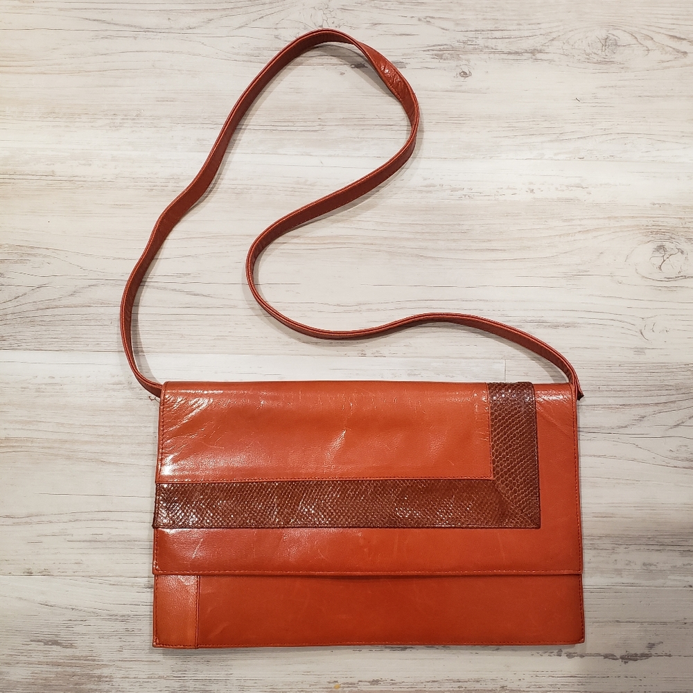 Vintage Flat Shoulder Bag/Clutch